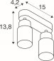 Preview: SLV Puri 2.0 Tube Wand- und Deckenaufbauleuchte long 2x max. 6W GU10 weiß_2