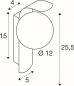 Preview: SLV Sun Wandaufbauleuchte rund 1x max. 40W LED-Leuchtmittel G9 Phase schwarz_6