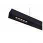 Preview: SLV Q-LINE LED Indoor Pendelleuchte 1m BAP schwarz 4000K