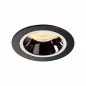 Preview: SLV Numinos DL M Deckeneinbauleuchte LED 17,55W 1550lm 2700K 20° schwarz/chrom