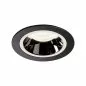 Preview: SLV Numinos DL M Deckeneinbauleuchte LED 17,55W 1660lm 4000K 20° schwarz/chrom