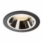 Preview: SLV Numinos DL L Deckeneinbauleuchte LED 25,41W 2150lm 2700K 20° schwarz/chrom