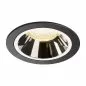 Preview: SLV Numinos DL L Deckeneinbauleuchte LED 25,41W 2200lm 3000K 20° schwarz/chrom