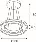 Preview: SLV One Double Pendelleuchte messing 35W 2700/3000K 130°