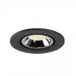 Preview: SLV Numinos Gimble S LED Deckeneinbauleuchte 8,6W 690lm 2700K 20° dreh- und schwenkbar schwarz/chrom