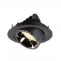 Preview: SLV Numinos Gimble M LED Deckeneinbauleuchte 17,5W 1550lm 2700K 20° dreh- und schwenkbar schwarz/chrom