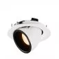 Preview: SLV Numinos Gimble M LED Deckeneinbauleuchte 17,5W 1460lm 2700K 20° dreh- und schwenkbar weiß/schwarz