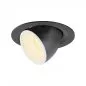 Preview: SLV Numinos Gimble M LED Deckeneinbauleuchte 17,5W 1600lm 3000K 40° dreh- und schwenkbar schwarz/weiß