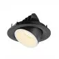 Preview: SLV Numinos Gimble M LED Deckeneinbauleuchte 17,5W 1600lm 3000K 55° dreh- und schwenkbar schwarz/weiß