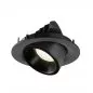 Preview: SLV Numinos Gimble M LED Deckeneinbauleuchte 17,5W 1600lm 4000K 40° dreh- und schwenkbar schwarz