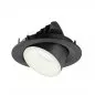 Preview: SLV Numinos Gimble M LED Deckeneinbauleuchte 17,5W 1750lm 4000K 55° dreh- und schwenkbar schwarz/weiß