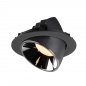 Preview: SLV Numinos Gimble XL LED Deckeneinbauleuchte 37,4W 3400lm 2700K 20° dreh- und schwenkbar schwarz/chrom