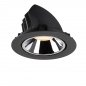 Preview: SLV Numinos Gimble XL LED Deckeneinbauleuchte 37,4W 3400lm 2700K 20° dreh- und schwenkbar schwarz/chrom