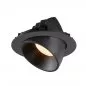 Preview: SLV Numinos Gimble XL LED Deckeneinbauleuchte 37,4W 3300lm 2700K 40° dreh- und schwenkbar schwarz