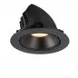 Preview: SLV Numinos Gimble XL LED Deckeneinbauleuchte 37,4W 3300lm 2700K 40° dreh- und schwenkbar schwarz