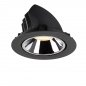 Preview: SLV Numinos Gimble XL LED Deckeneinbauleuchte 37,4W 3500lm 3000K 20° dreh- und schwenkbar schwarz/chrom