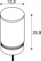 Preview: SLV M-POL M Polehead Louver Leuchtenkopf anthrazit 11W 190/210lm 2700/3000K CRI90