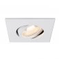 Preview: SLV Universal Downlight Abdeckung für Downlight IP20 schwenkbar eckig weiss