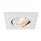 Preview: SLV Universal Downlight Abdeckung für Downlight IP20 schwenkbar eckig weiss