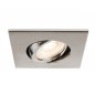 Preview: SLV Universal Downlight Abdeckung für Downlight IP20 schwenkbar eckig alu