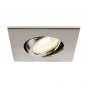 Preview: SLV Universal Downlight Abdeckung für Downlight IP20 schwenkbar eckig alu