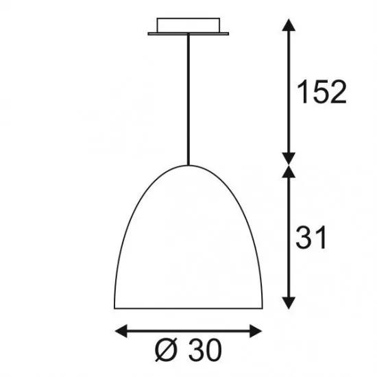 SLV Pendelleuchte PARA CONE 30 schwarz/gold E27 133060