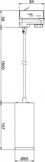 Deko-Light 3-Phasen-Pendelleuchte Lucea 10W 3000/4000K Weiß 707124