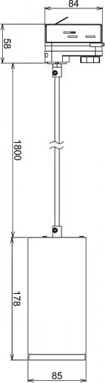 Deko-Light 3-Phasen-Pendelleuchte Lucea 15W 3000/4000K Schwarz 707127