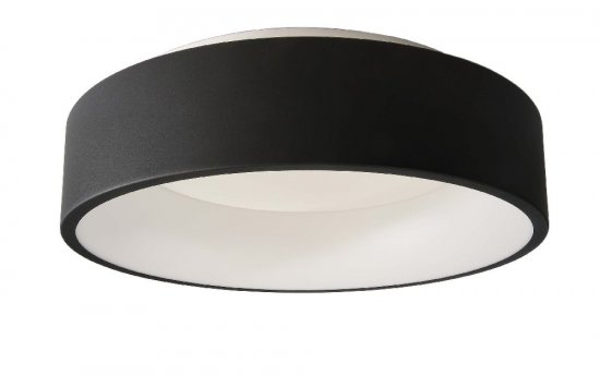 Deko-Light Deckenaufbauleuchte Sculptoris 400mm 30W DIM 3000/4000K Schwarz