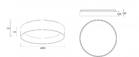 Deko-Light Deckenaufbauleuchte Sculptoris 800mm 60W DIM 3000/4000K Weiß