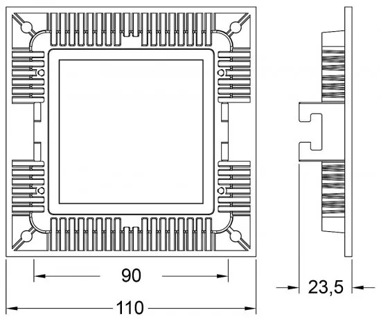 Deko-Light Deckeneinbauleuchte LED Panel Square 8 7W 560lm 2700K Weiß