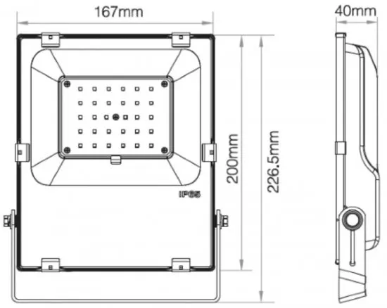 Deko-Light Fluter - RF-smart Flood 230V 30W RGB+CCT IP65 Zigbee