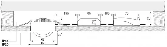 Deko-Light LED Deckeneinbauleuchte Dione IP44 Dim to Warm 8,5W 480lm dimmbar 1800/3000K Silber