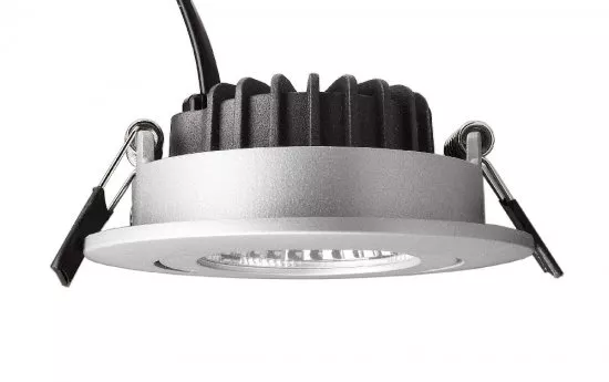 Deko-Light LED Deckeneinbauleuchte Dione IP44 Dim to Warm 8,5W 480lm dimmbar 1800/3000K Silber