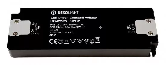 Deko-Light LED-Netzgerät CV DC Flat UT24V/50W