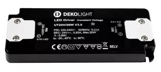 Deko-Light LED-Netzgerät CV DC Flat UT24V/20W 830mA