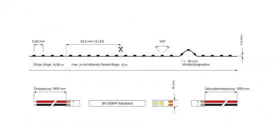 Deko-Light LED Stripe Standard IP20 SMD 24V 14W 1220lm/m 4000K 5m