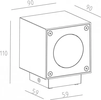 Deko-Light LED Wandaufbauleuchte Cubodo A 6W 270lm 3000K IP54 Anthrazit 730328