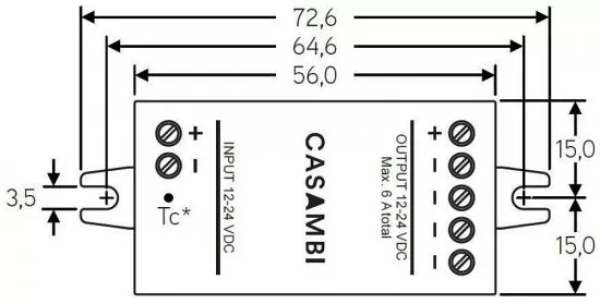 Deko-Light Niedervolt BT Dimmer (CV, DC) - Bluetooth Controller CBU-PWM4