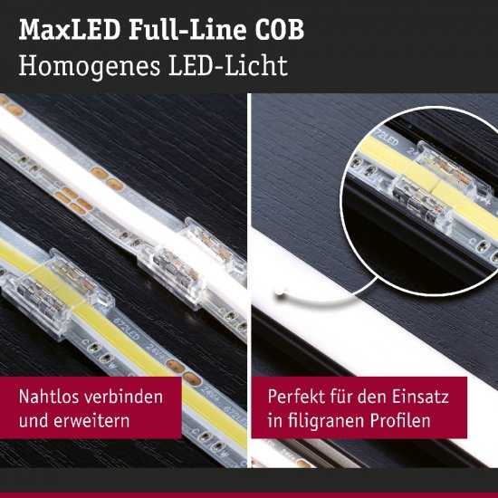 Paulmann 71057 MaxLED Connector Set Full-Line COB Weiß/Transparent