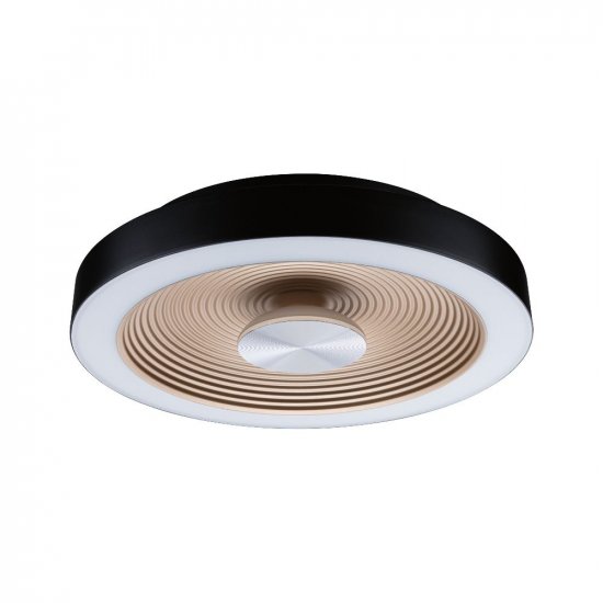 Paulmann 71178 LED Deckenleuchte Volea IP44 3000K 470lm / 1650lm 230V 3,5 / 1x13W dimmbar Schwarz/Gold