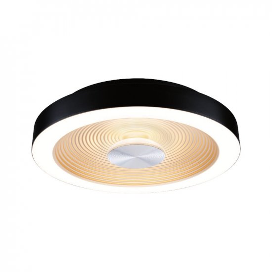 Paulmann 71178 LED Deckenleuchte Volea IP44 3000K 470lm / 1650lm 230V 3,5 / 1x13W dimmbar Schwarz/Gold