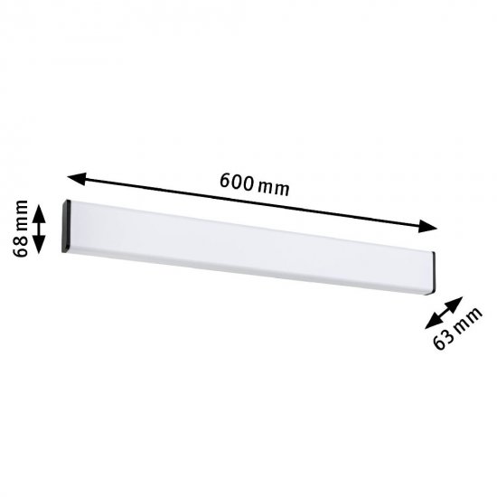 Paulmann 71208 Selection Bathroom LED Wandleuchte Nembus IP44 3000K 950lm 230V 11,2W Schwarz_7