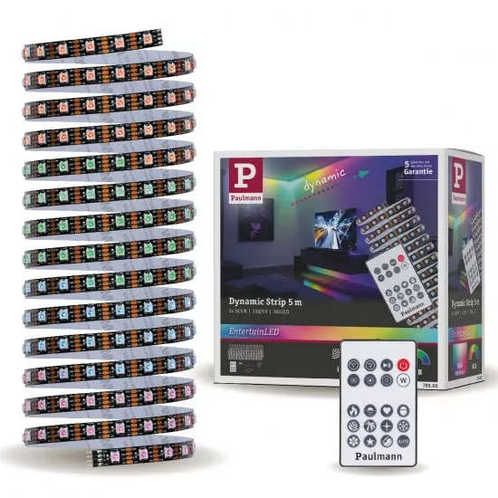 EntertainLED Strip LED Dynamic RGB Kit complet 1,5m 3W 60LEDs/m RGB+ 5VA