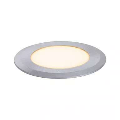 Paulmann 94726 LED Bodeneinbauleuchte Goldlicht insektenfreundlich IP67 rund 50mm 2200K 2,2W 60lm 230V Alu Kunststoff/Metall