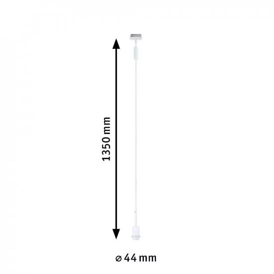 Paulmann 94886 URail Pendel DecoSystems Basic E14 max. 20W dimmbar 230V Signalweiß