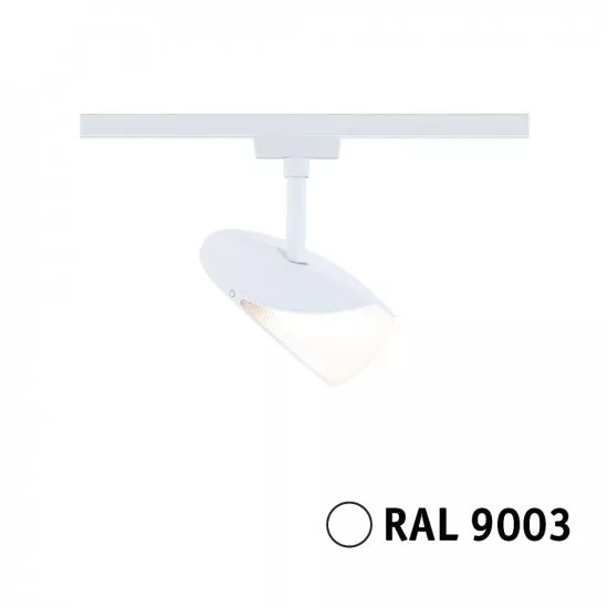 Paulmann 94960 URail LED Schienenspot 3-Step-Dim Alejandro 800lm 10W 3000K dimmbar 230V Signalweiß