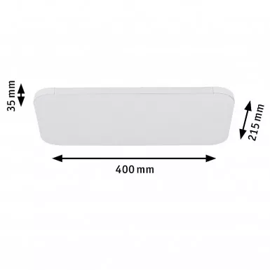 Paulmann 95370 URail LED Panel Campo 15,5W Weiß 3.000K Metall