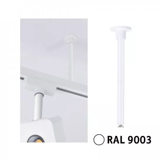 Paulmann 95654 URail Schienenabhängung 105mm Signalweiß