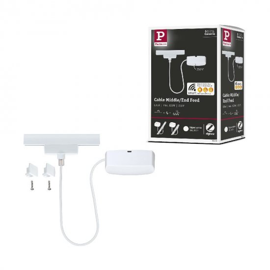 Paulmann 95671 URail Einspeisung Kabel 1m Smart Home Zigbee max. 100W Signalweiß_10